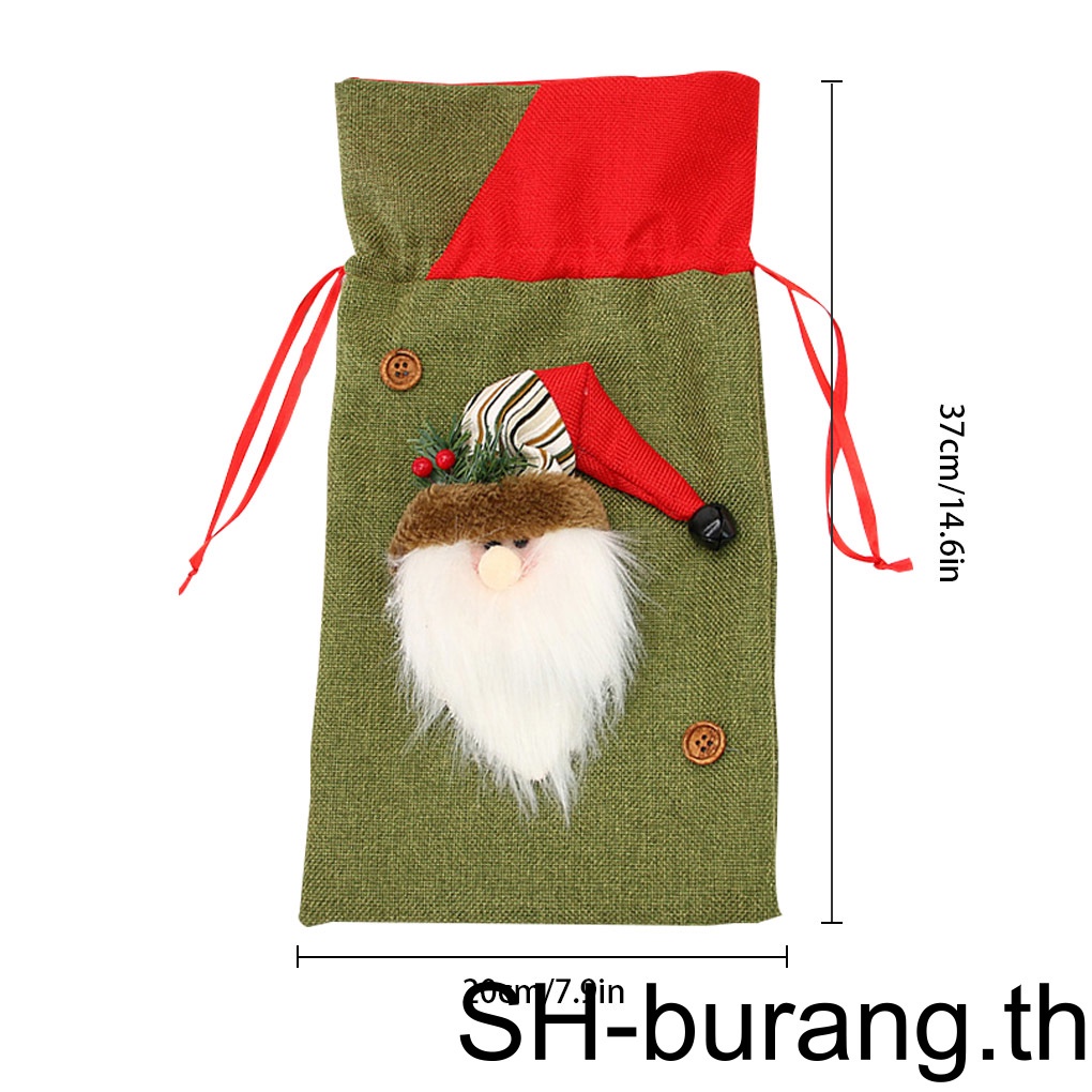 buran-ถุงกระสอบซานต้าคลอส-พร้อมเชือกรูด-ผ้าลินิน-ของขวัญคริสต์มาส-3-ชิ้น-1-2