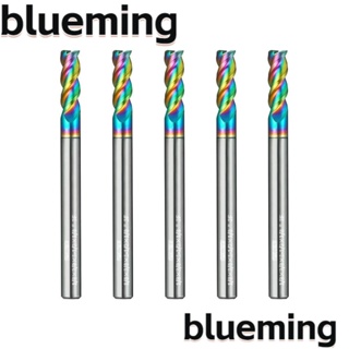 Blueming2 ดอกกัดมิลลิ่ง เหล็กคาร์ไบด์ ทองแดง แมกนีเซียมอัลลอย 3 ร่อง 1/8 5 ชิ้น