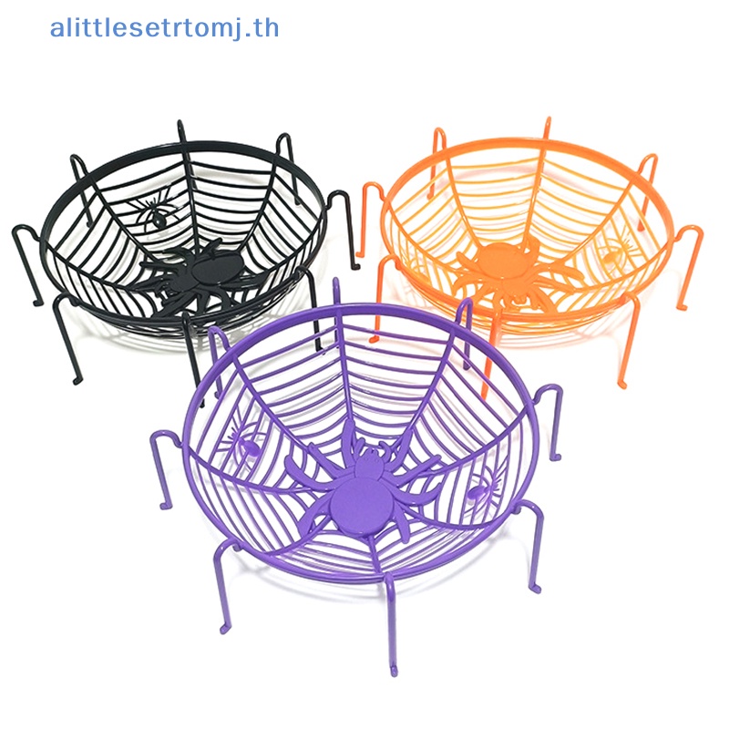 alittlese-ตะกร้าใยแมงมุม-พลาสติก-ขนาดใหญ่-สําหรับปาร์ตี้ฮาโลวีน-3-แพ็ก-th