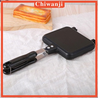 [Chiwanji] เครื่องทําวาฟเฟิล แซนวิช แบบมือถือ ขนาดเล็ก ไม่เหนียวติด สําหรับบ้าน ร้านอาหาร ตั้งแคมป์