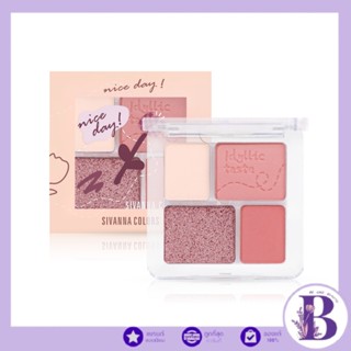 HF5094 Sivanna Pastoral Flavor Four Color Eyeshadow อายแชโดว์ 6กรัม