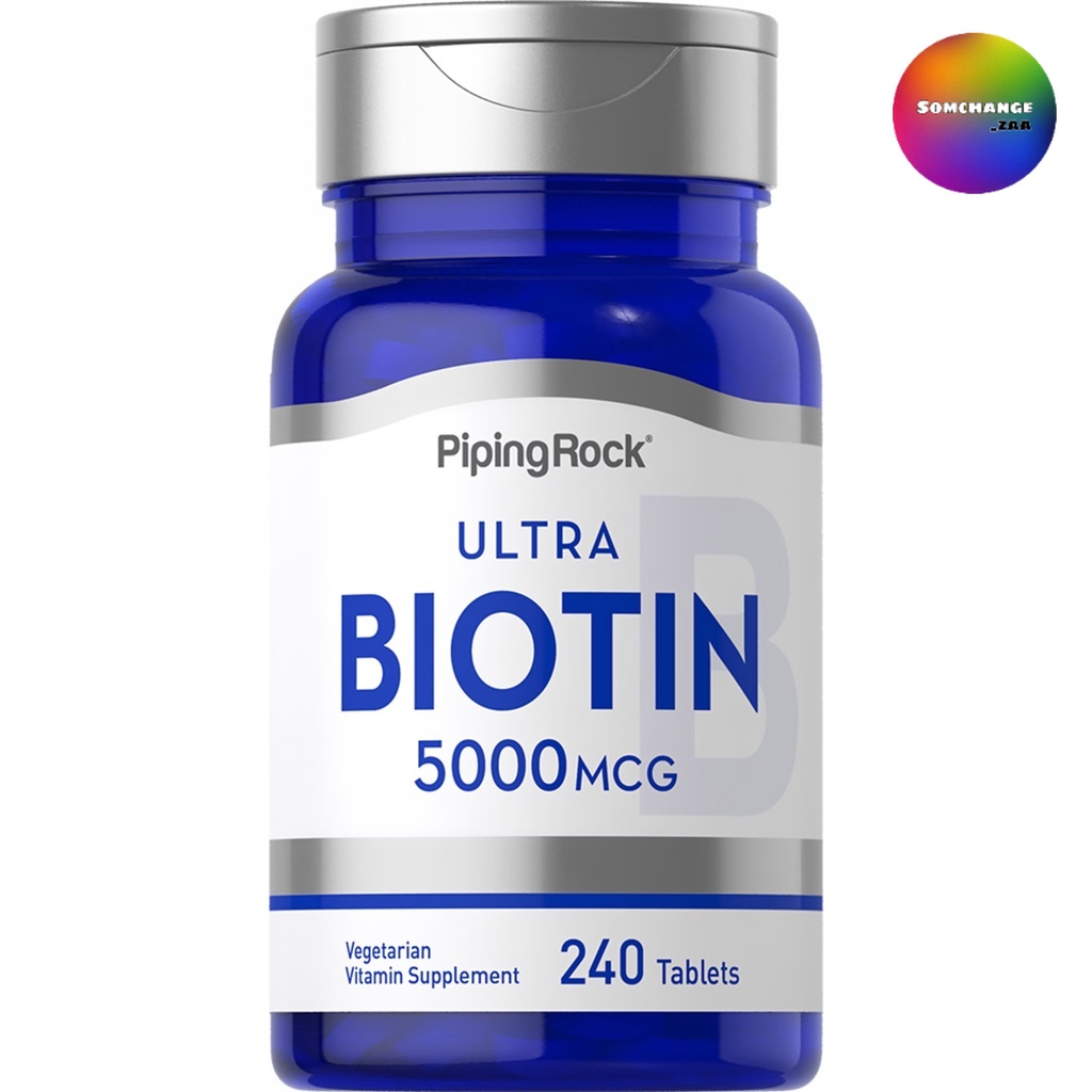 Biotin 5,000 mcg. (240Tablets) ไบโอติน วิตามินบี 7 เส้นผม ผิวหนัง และ ...