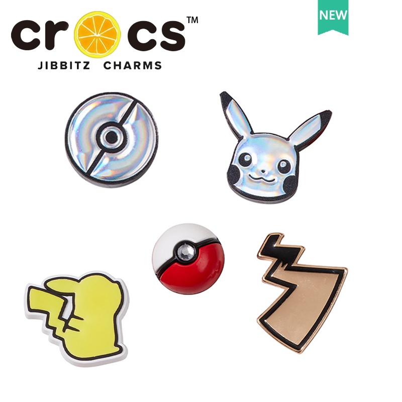 jibbitz cross แท้ charm บักเกิลติดรองเท้า มีไฟกระพริบ LED ลายปิกาจู ...