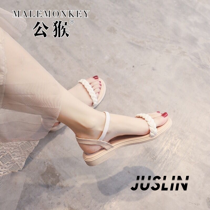 juslin-รองเท้าแตะผู้หญิง-ส้นแบน-ใส่สบาย-สไตล์เกาหลี-รองเท้าแฟชั่น-2023-ใหม่-stylish-สวยงาม-รุ่นใหม่-สไตล์เกาหลี-d22e02c-37z230910