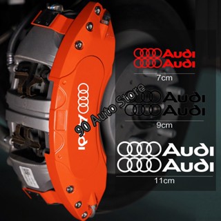 6 ชิ้น สําหรับ Audi Q5L A5 A3 A6 C5 รถ ตราสัญลักษณ์ ยาง คาลิปเปอร์ ฝาครอบ ติด สติกเกอร์ อัตโนมัติ ตรา ร่างกาย ติดตั้งฟิล์ม ป่วย ตกแต่ง