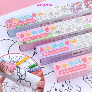 Aroma สติกเกอร์กราฟฟิติ ม้วนกระดาษเปล่า ของเล่นเสริมการเรียนรู้ สําหรับผู้ใหญ่ อนุบาล