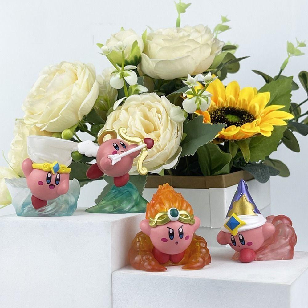 desmond-ตุ๊กตาฟิกเกอร์-kirby-pvc-สีชมพู-ของเล่นสําหรับเด็ก-4-ชิ้น-ต่อชุด