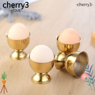 Cherry3 ถาดวางไข่ต้ม ไข่ต้ม สเตนเลส แบบพกพา สะดวก 4 ชิ้น