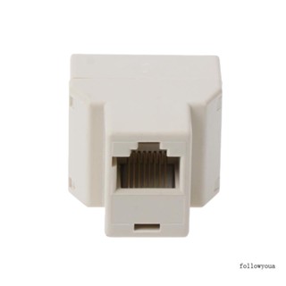 อะแดปเตอร์เชื่อมต่ออีเธอร์เน็ต RJ45 CAT5 CAT5E 1to2