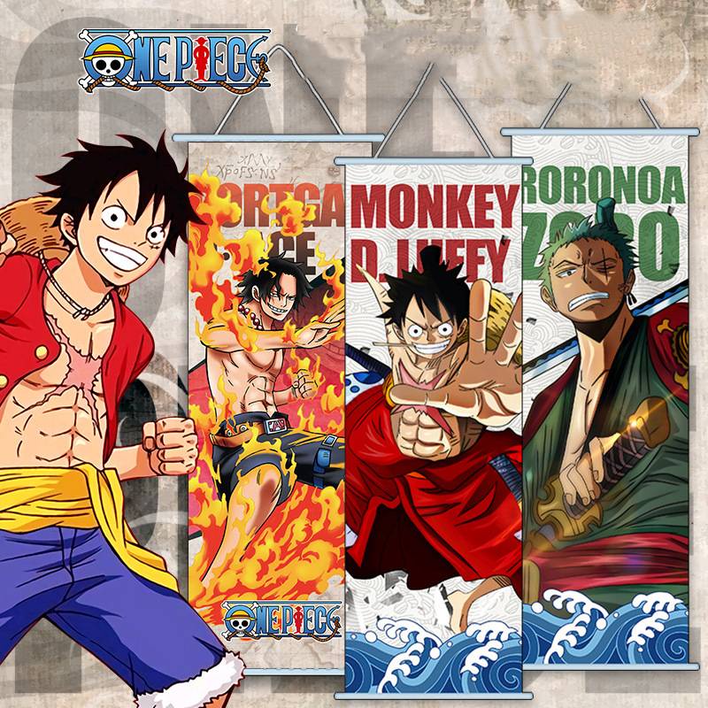 โปสเตอร์ภาพวาด-ลายการ์ตูนอนิเมะ-one-piece-monkey-d-luffy-zoro-robin-nami-สําหรับแขวนตกแต่งผนังบ้าน-23-ชิ้น