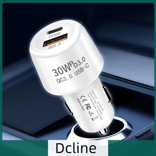 [Dcline.th] ที่ชาร์จโทรศัพท์ในรถยนต์ USB 48W 2 พอร์ต ชาร์จเร็ว สําหรับ Huawei Xiaomi