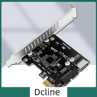 [Dcline.th] อะแดปเตอร์การ์ดควบคุมขยาย PCI-E เป็น USB 3.0 PCIE 19PIN PCI Express Hub