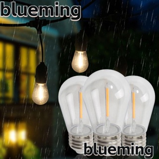 Blueming2 หลอดไฟ LED S14 2W 1W คริสตัล E27 สีขาวอบอุ่น สําหรับตกแต่งบ้าน