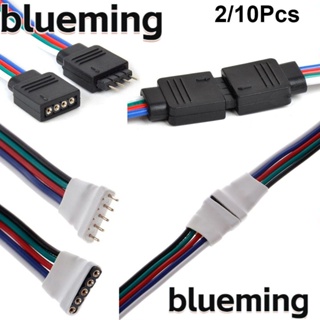 Blueming2 อะแดปเตอร์เชื่อมต่อสายไฟ LED ตัวผู้ ตัวเมีย สําหรับสายไฟ LED 3528 5050 2 10 ชิ้น