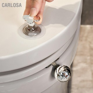 CARLOSA ฝาห้องน้ำจับฝาชักโครกยกElectroplatedดอกไม้รูปร่างกาวใช้งานง่ายห้องน้ำLifter Handleสำหรับห้องนอน