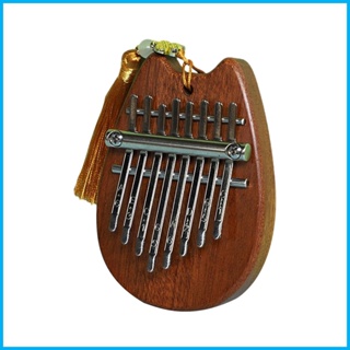 เครื่องดนตรีคาลิมบา เปียโนนิ้วหัวแม่มือ 8 คีย์ ขนาดเล็ก แบบพกพา พร้อมเชือกเส้นเล็ก สําหรับตกแต่ง