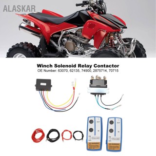 ALASKAR 12V Wireless Winch ชุดรีโมทคอนโทรล 63070 250A ทนทาน Solenoid รีเลย์คอนแทคสำหรับ 2000lb to 5000lb ATV UTV รถบรรทุก