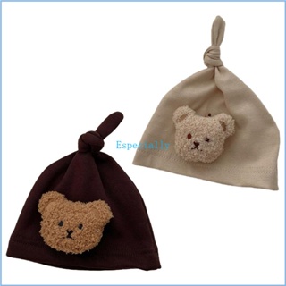 Esp หมวกอุ่นหู ลายหมี สําหรับเด็กทารกแรกเกิด ใส่ในโรงพยาบาล เหมาะกับหน้าหนาว และฤดูใบไม้ร่วง