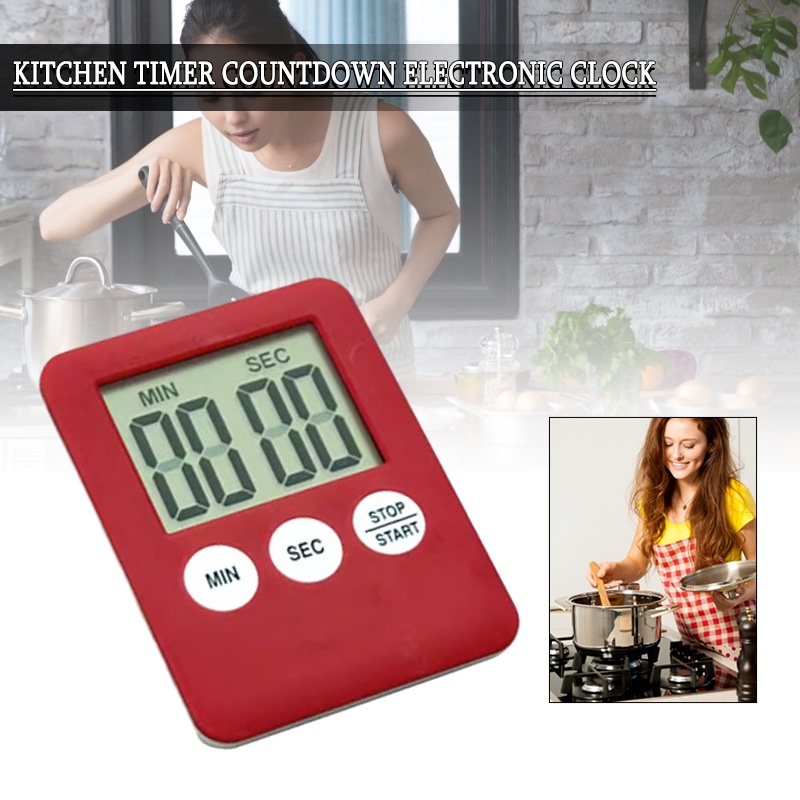 Digital LCD Timer Racing Kitchen Home Countdown Alarm Clock Stop Watch Shopee Thailand