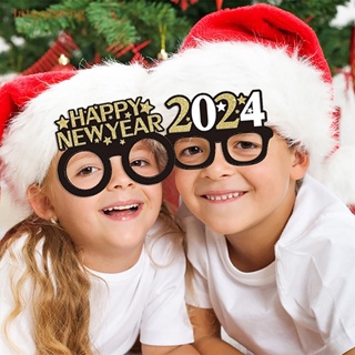 [Interesting] กรอบแว่นตา ประดับกลิตเตอร์ สีดํา ทอง 2024 สําหรับตกแต่งปาร์ตี้คริสต์มาส เทศกาลปีใหม่ 25 ชิ้น