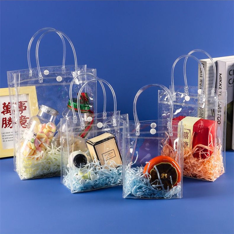 ถุง PVC สีใส กันน้ำ สำหรับพกพา กระเป๋าถือกระเป๋าพลาสติก | Shopee Thailand