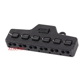 Alisond1 อุปกรณ์เชื่อมต่อ 1 In 6 Out Quick Connector Push Terminals Post LED Terminal Splitter