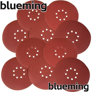 Blueming2 แผ่นกระดาษทรายขัด ทรงกลม 9 นิ้ว 8 รู 120 ช่อง ทนทาน สําหรับขัดผนัง 10 ชิ้น