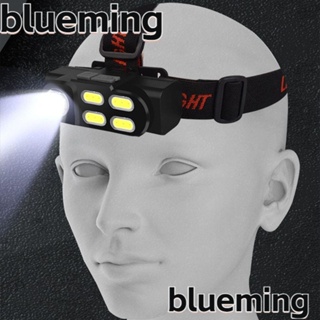 Blueming2 ไฟหน้า LED COB ห้าหัว สว่างมาก ชาร์จไฟได้ สําหรับเดินป่า ตกปลา กลางแจ้ง