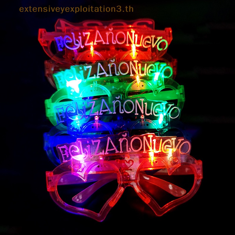 cny-แว่นตากันแดด-สีนีออน-เรืองแสง-สําหรับตกแต่งปาร์ตี้ฮาโลวีน-ปีใหม่-2024