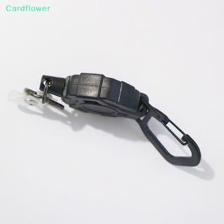 &lt;Cardflower&gt; พวงกุญแจโลหะ รูปป้ายชื่อ ป้องกันการสูญหาย พับเก็บได้ สําหรับตกปลา