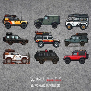 B135 สติกเกอร์สะท้อนแสง ลายการ์ตูน Off-Road Land Rover สําหรับติดตกแต่งรถยนต์