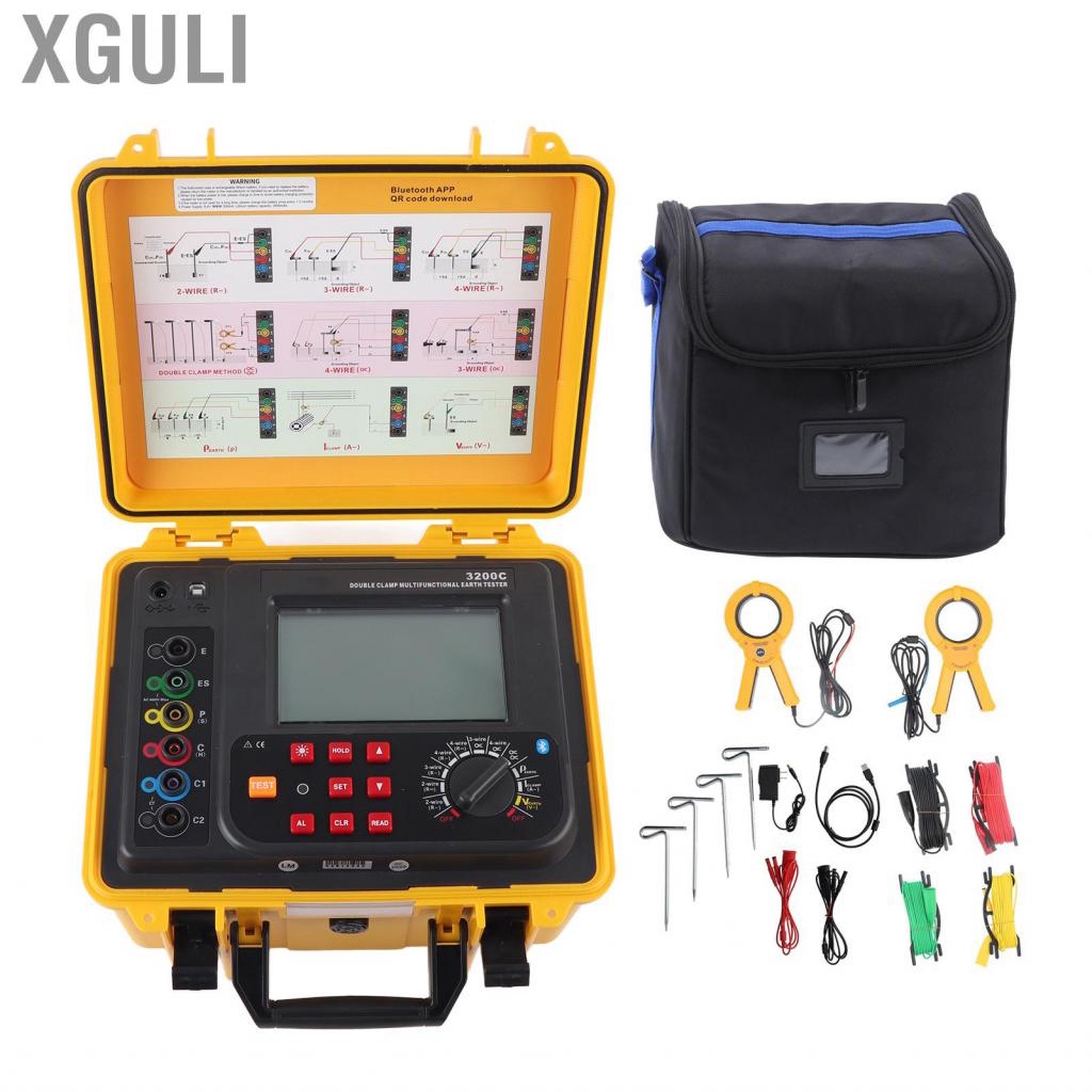 Xguli Tester Double Clamp Ground Meter Test Tool | Shopee Thailand
