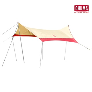CHUMS Booby Hexa Tarp / ทาร์ป flysheet ฟลายชีท 475x420cm ขนาด 4 คน hexatarp canopy กันแดด กันฝน กางง่าย ใช้ 2 เสา ชัมส์