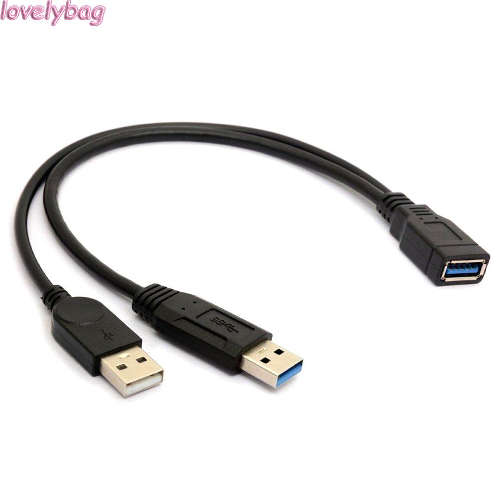 [COD และสต็อกพร้อม] HW24USB 3.0 Female To Dual USB Male Extra Power ...