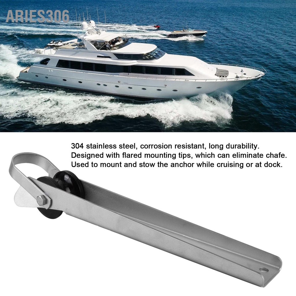 Ankerrol Zelflancerend Heavy Duty/Mount Marine, 15 Inch Anchor Roller