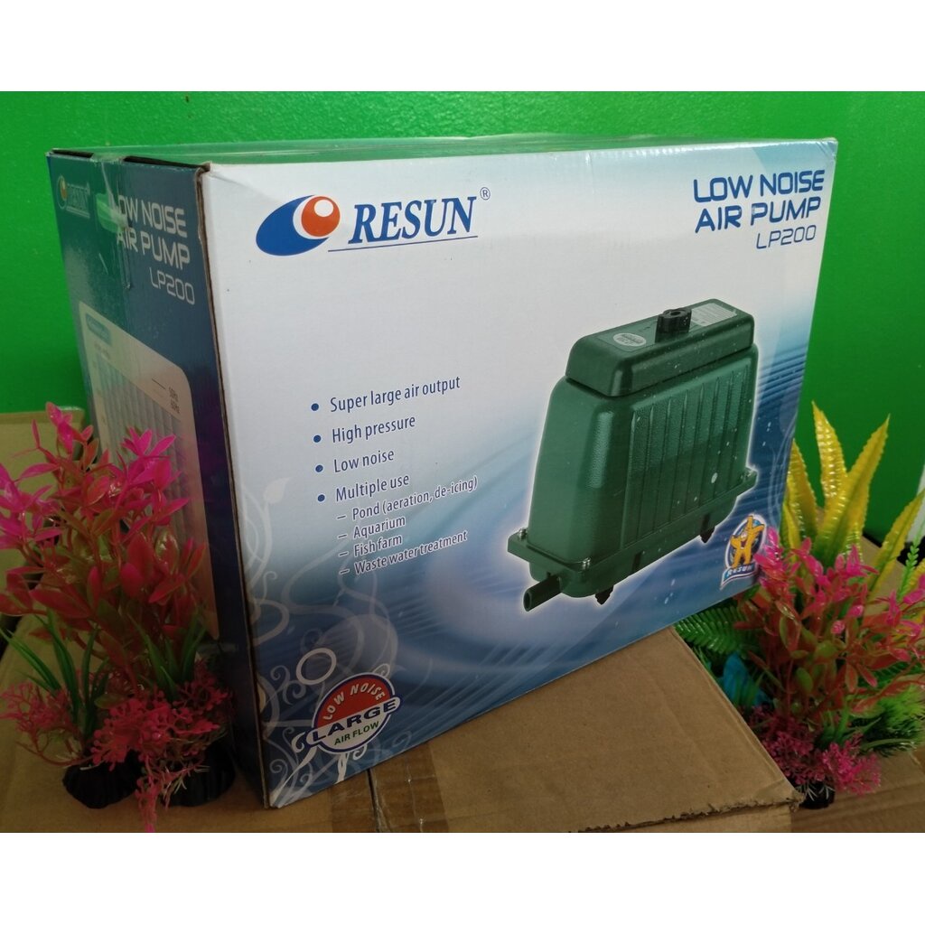 Resun LP200 ปั๊มลมแบบเงียบ 260 L/min กำลังไฟ 200W. | Shopee Thailand