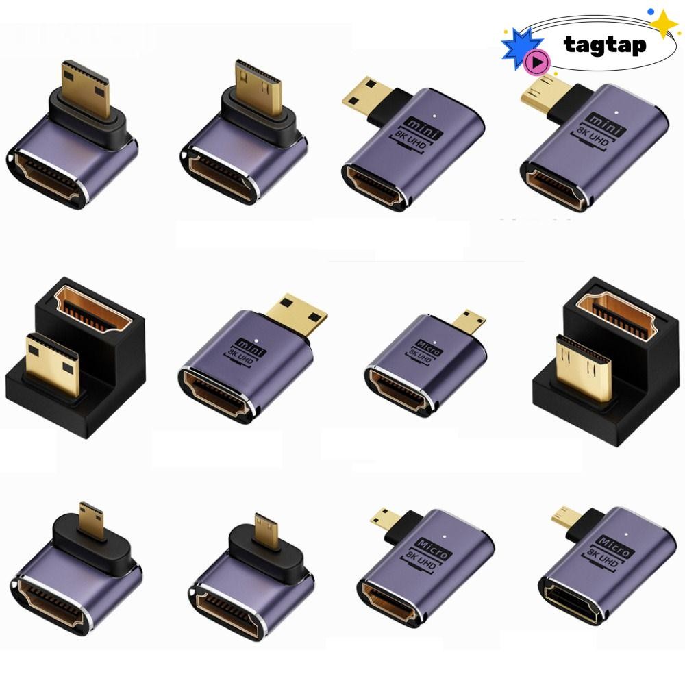 Tattap Mini /Micro HD เป็น HDMI รองรับ 90 องศา HD 2.1 UHD 8K 60HZ ...