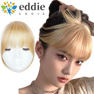 26edie 3D Air Bangs การ์ตูนสไตล์คลิปสังเคราะห์ที่มองไม่เห็นในต่อผมเส้นใยผ้าลินินที่อุณหภูมิสูงปลอม