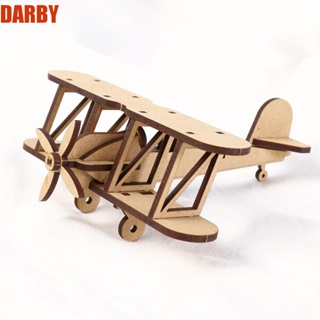Darby โมเดลเครื่องบินไม้ สามมิติ แฮนด์เมด Diy