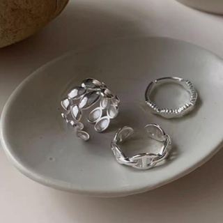 แหวนนิ้วชี้ รูปเปลือกหอย และจมูกหมู แบบมินิมอล แฟชั่นทันสมัย สไตล์เกาหลี สําหรับผู้หญิง