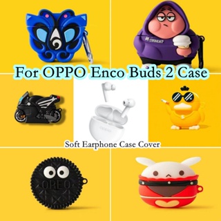 【พร้อมส่ง】 นําไปใช้กับ OPPO Enco Buds 2 เคส Case เคสหูฟัง การ์ตูนชุดนวัตกรรม หุ่นยนต์สีดํา