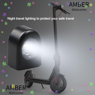 Amber ไฟหน้าสกูตเตอร์ไฟฟ้า LED สีดํา
