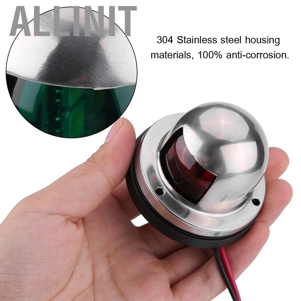 allinit-marine-boat-12v-stainless-steel-red-green-light-deck-mount-sailing-signal-lamp-yacht-accessory