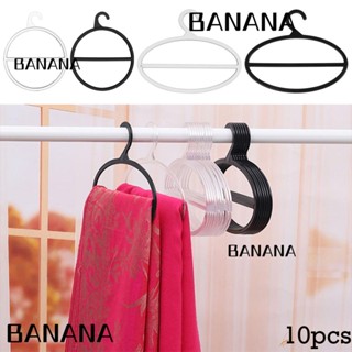 Banana1 ไม้แขวนผ้าพันคอ อเนกประสงค์ ประหยัดพื้นที่ สําหรับจัดระเบียบตู้เสื้อผ้า 10 ชิ้น