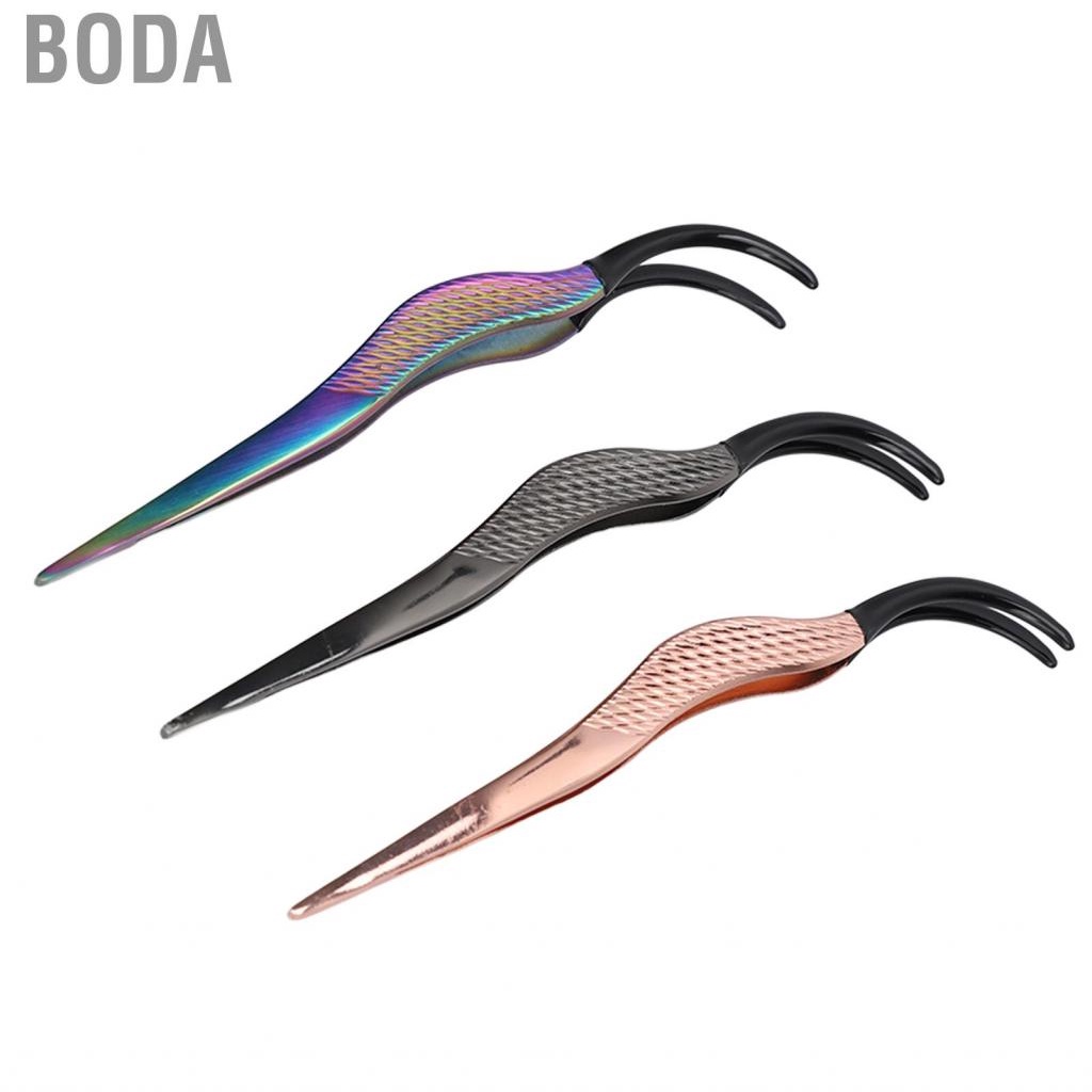 boda-lash-tweezer-curved-jaw-good-resilience-eyelash-for-makeup-shop