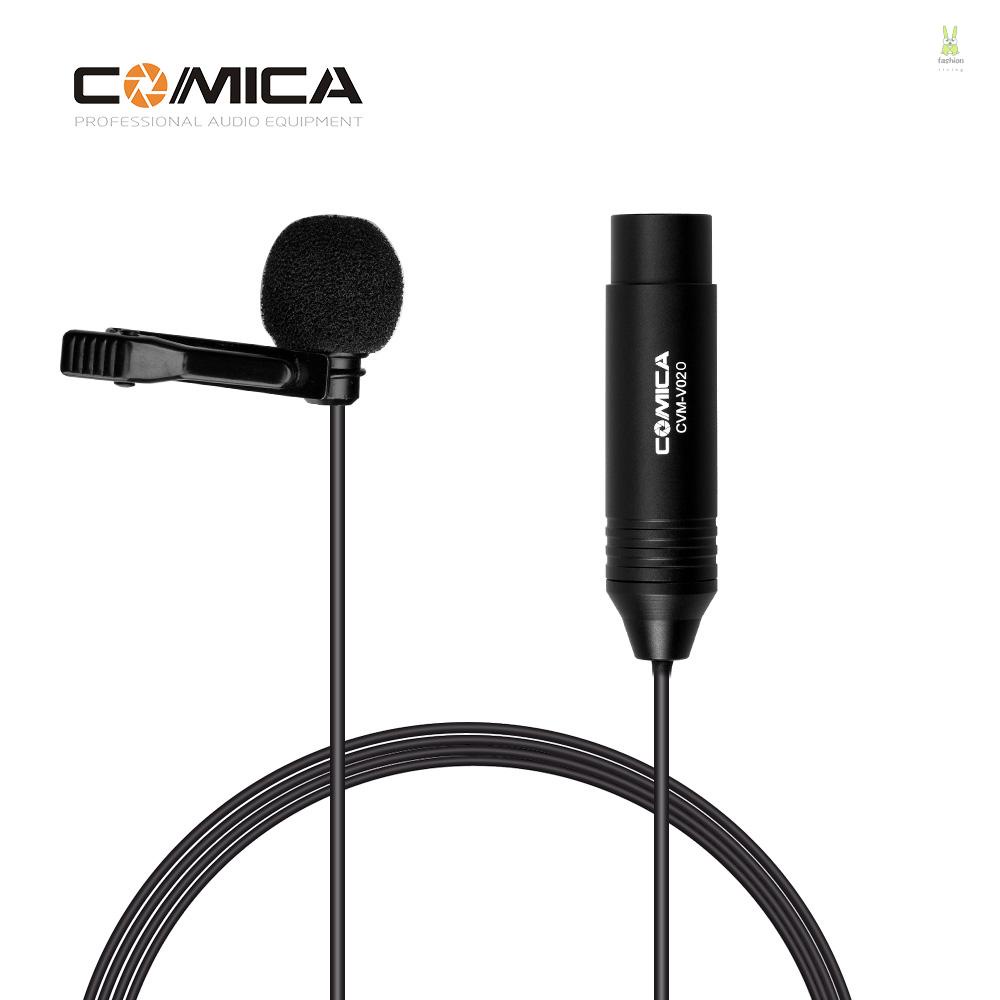 flt-comica-cvm-v02o-ไมโครโฟนคอนเดนเซอร์-ปลั๊ก-xlr-รองรับ-48v-phantom-power-สําหรับกล้องบันทึกวิดีโอ