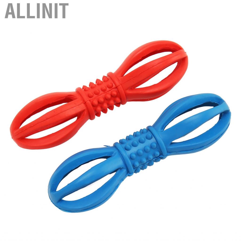 allinit-dumbbell-dog-chew-toy-boredom-lightweight-soft-rubber-hollow-cleaning-for-pet