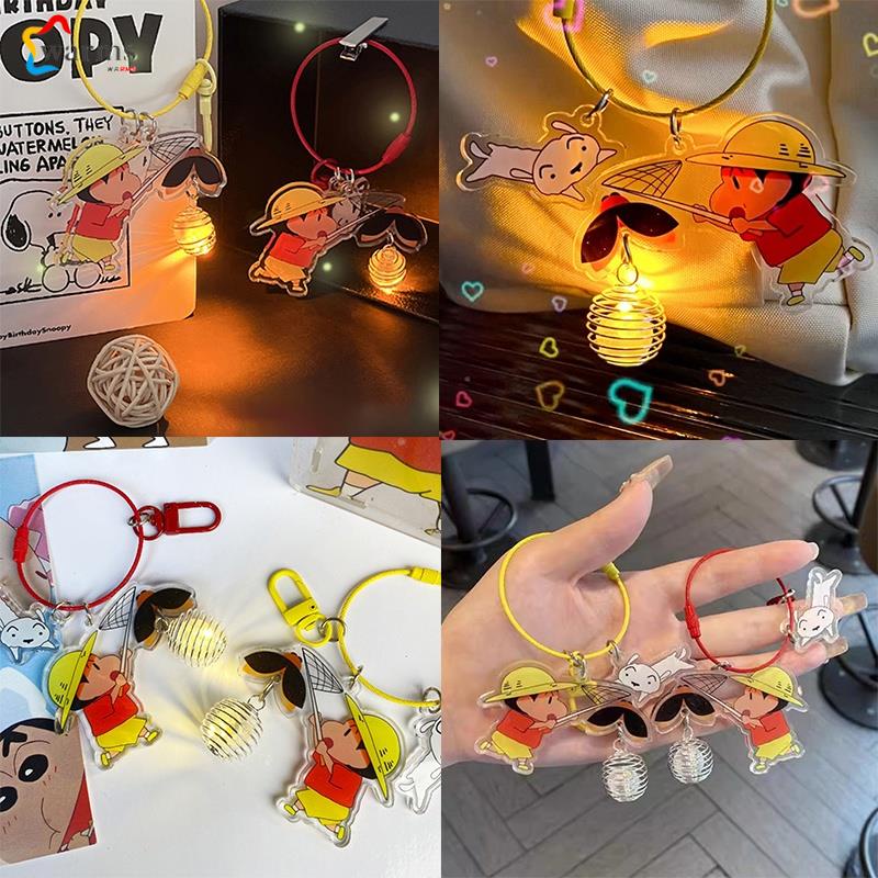 Crayon Xiao Xin led keychain/พวงกุญแจเรืองแสง/ ที่แขวนคู่ Shopee Thailand