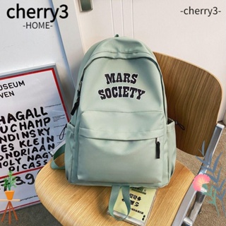 Cherry3 กระเป๋าเป้สะพายหลัง ผ้าไนล่อน กันน้ํา สําหรับใส่แล็ปท็อป หนังสือ