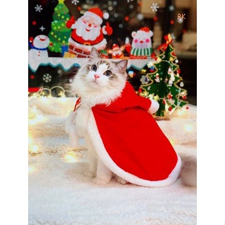 Bk เสื้อผ้าสัตว์เลี้ยง ผ้ากํามะหยี่ ลายกวางคริสต์มาส ให้ความอบอุ่น แฟชั่นฤดูหนาว สําหรับสุนัข แมว